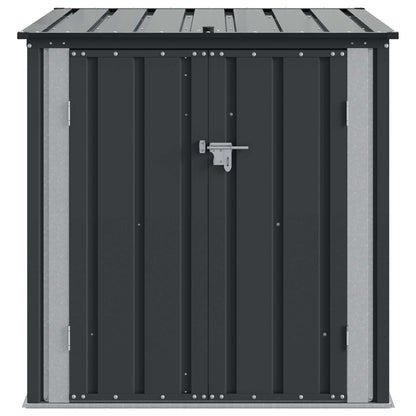 vidaXL Garden Storage Box Black 101.5 x 107 x 100 cm Steel