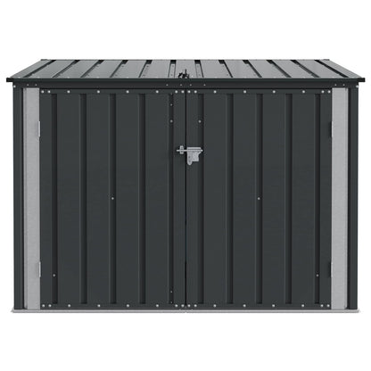vidaXL Garden Storage Box Black 151.5 x 107 x 100 cm Steel