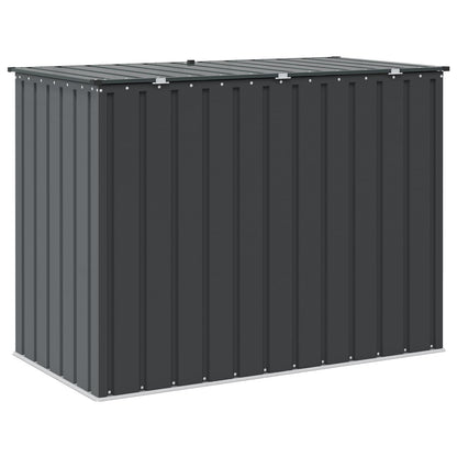 vidaXL Garden Storage Box Black 151.5 x 82 x 110.5 cm Steel