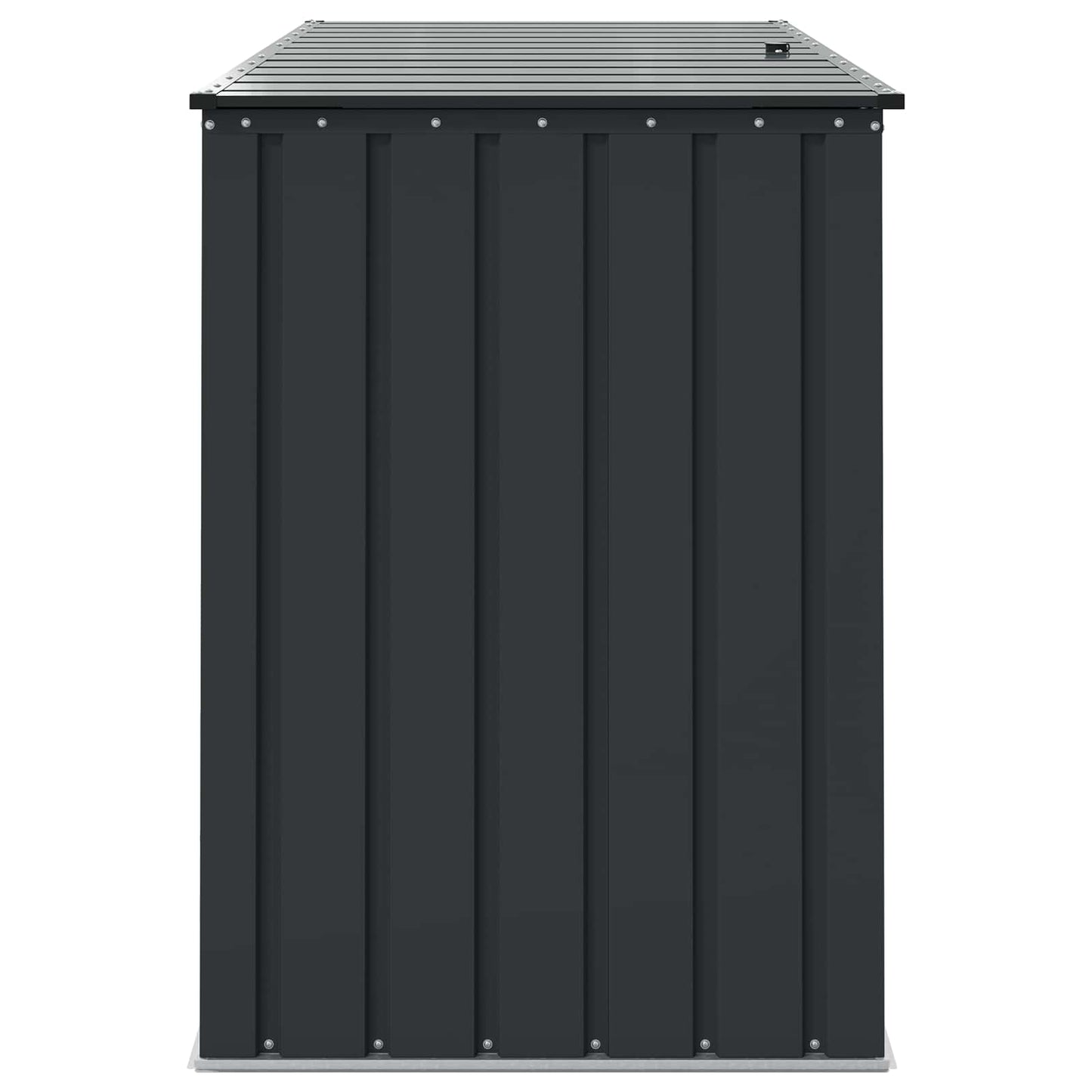 vidaXL Garden Storage Box Black 151.5 x 82 x 110.5 cm Steel