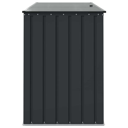 vidaXL Garden Storage Box Black 151.5 x 82 x 110.5 cm Steel