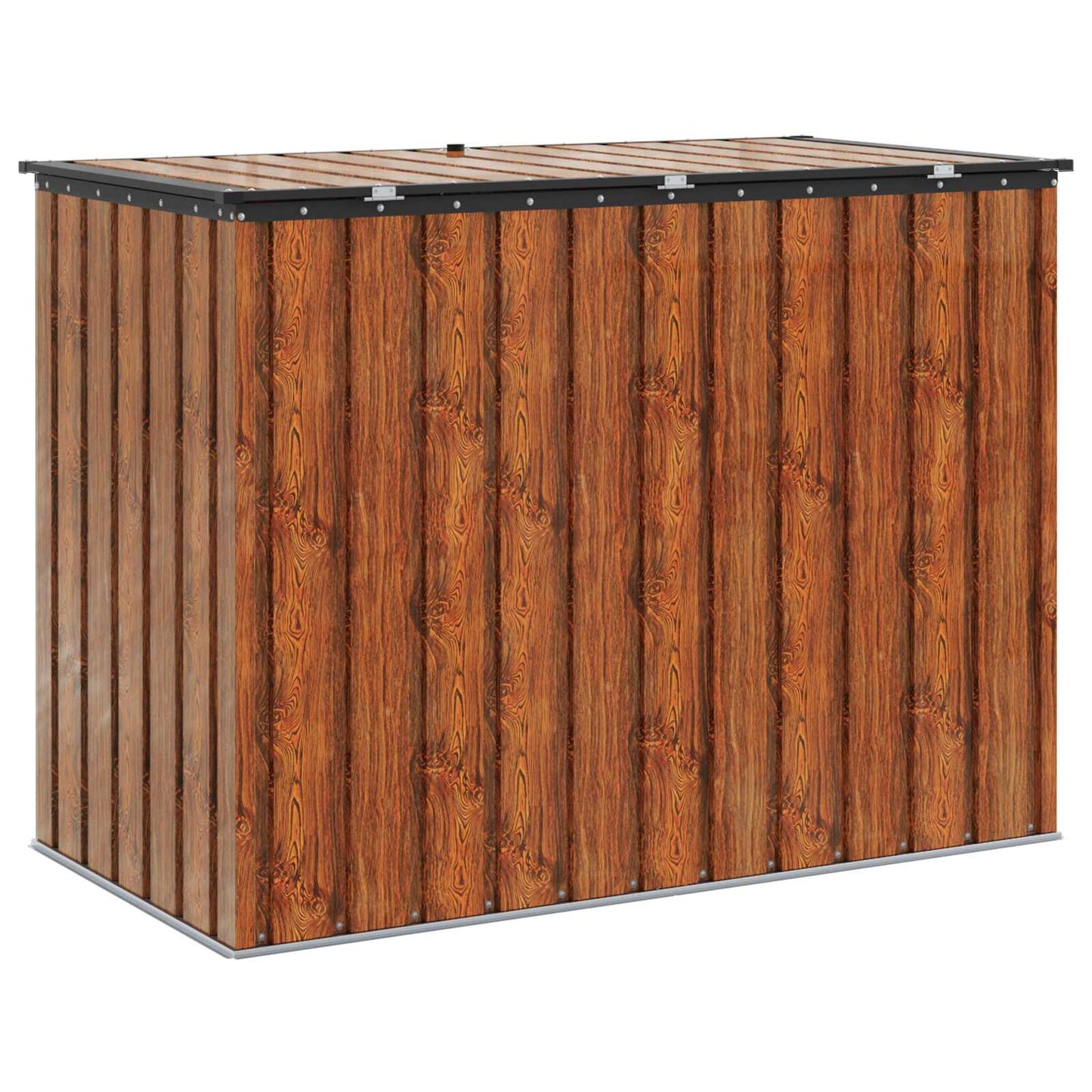 vidaXL Garden Storage Box Brown 151.5 x 82 x 110.5 cm Steel