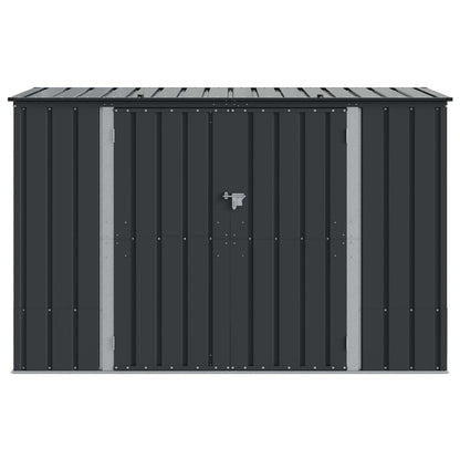 vidaXL Garden Storage Box Black 214 x 82 x 132 cm Steel