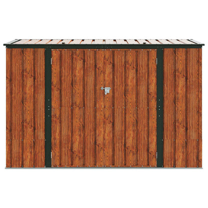 vidaXL Garden Storage Box Brown 214 x 82 x 132 cm Steel