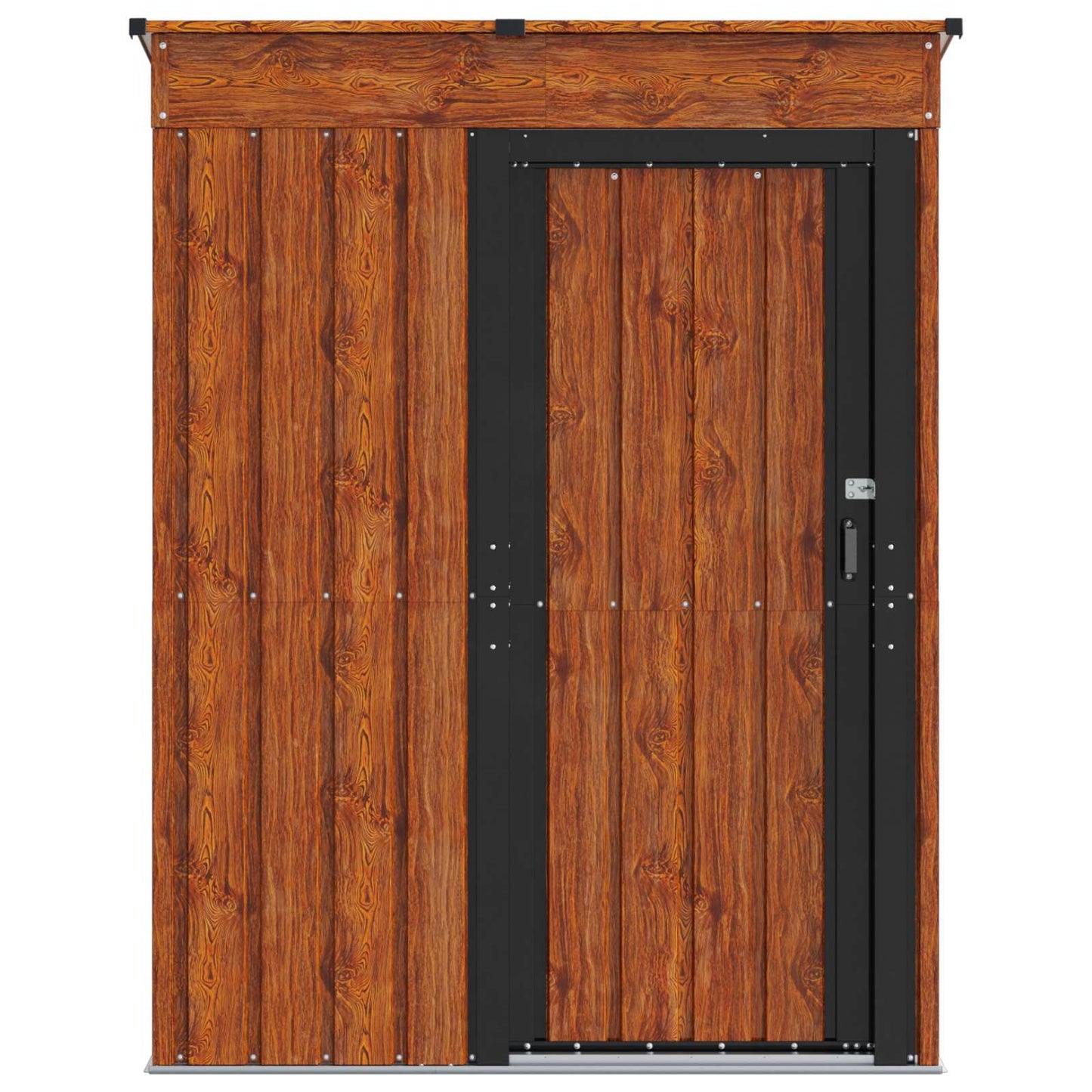 vidaXL Garden Sheds Brown 137 x 81 x 180 cm Metal