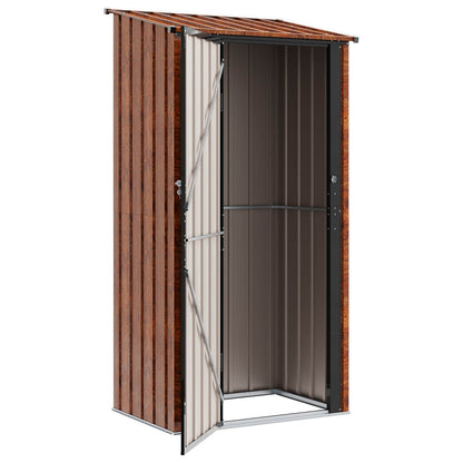 vidaXL Garden Sheds Brown 103 x 74 x 200 cm Metal