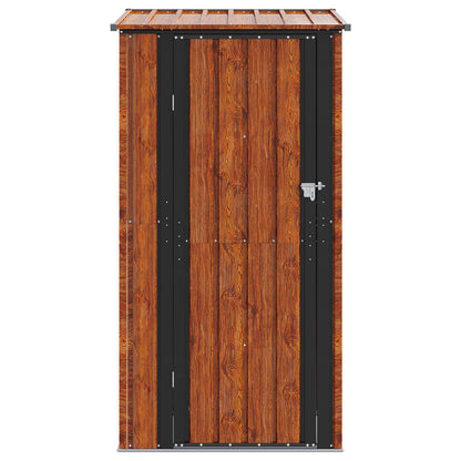 vidaXL Garden Sheds Brown 103 x 74 x 200 cm Metal