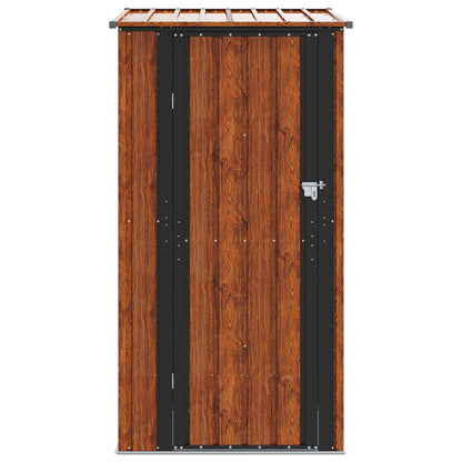 vidaXL Garden Sheds Brown 103 x 86 x 200 cm Metal