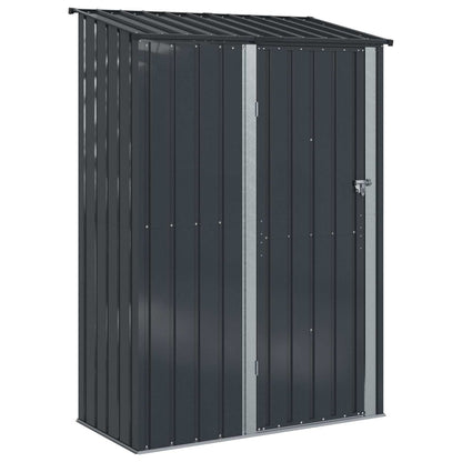 vidaXL Garden Sheds Anthracite 140.5 x 74 x 200 cm Metal
