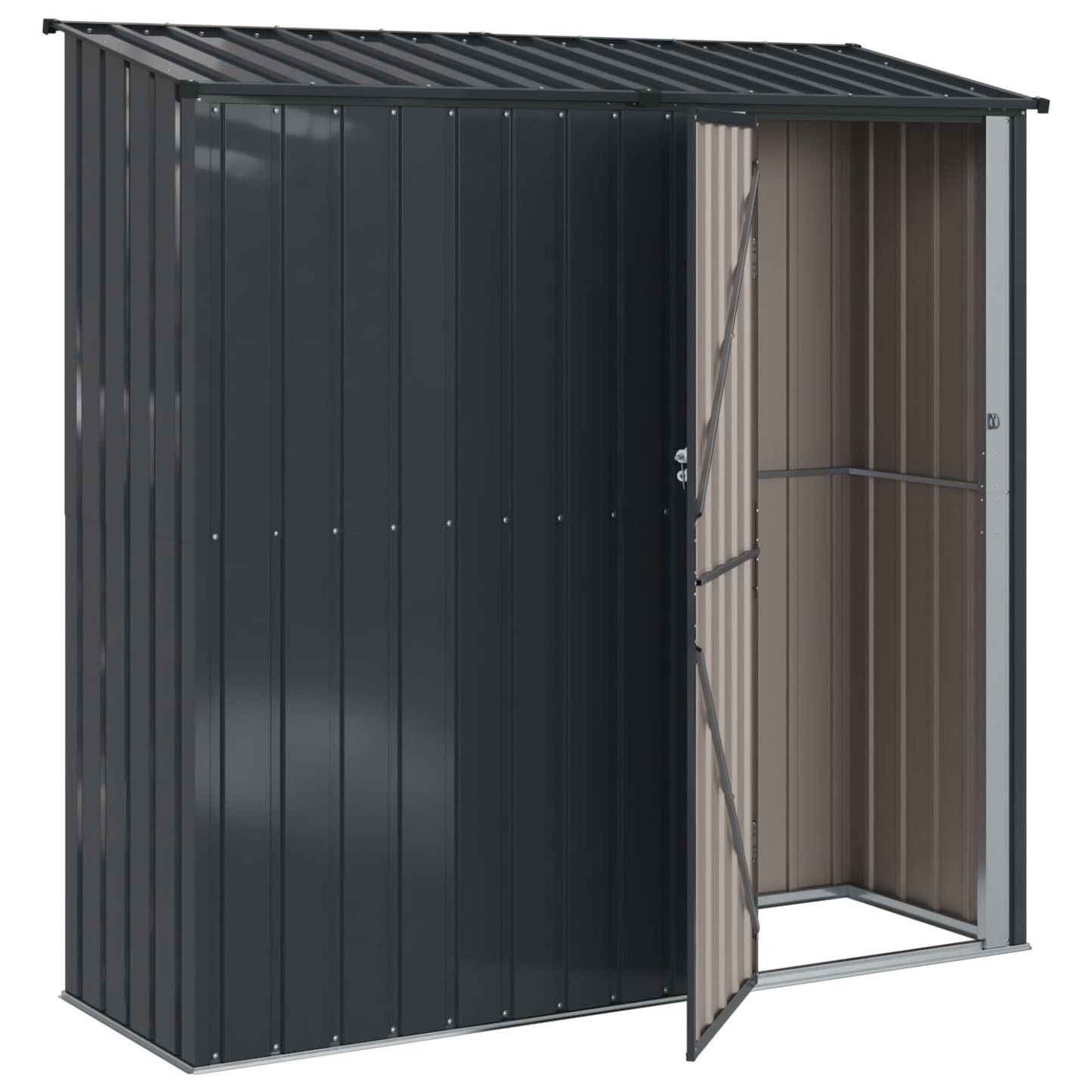 vidaXL Garden Sheds Anthracite 203.5 x 73 x 200 cm Metal