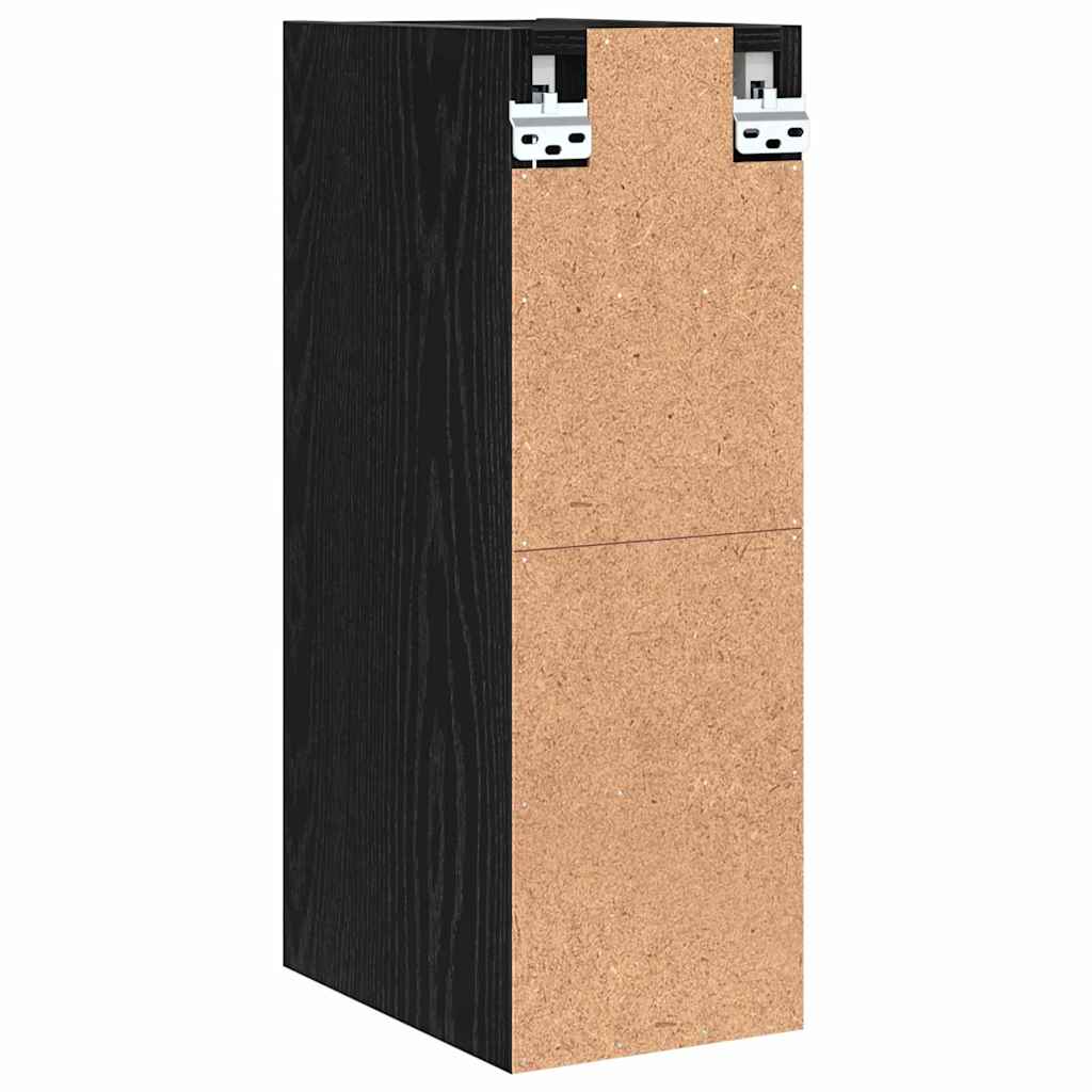 vidaXL Hanging Cabinet Black oak 20 x 29.5 x 60 cm Engineered Wood