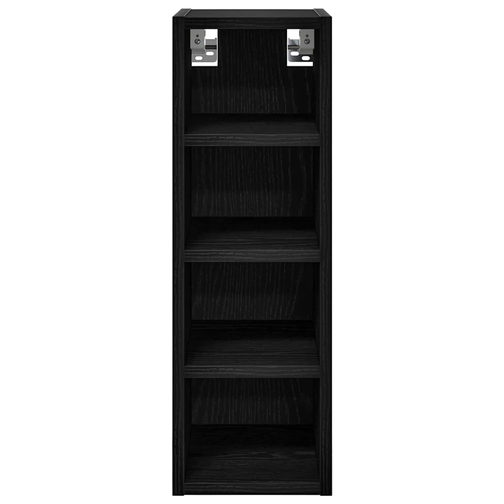 vidaXL Hanging Cabinet Black oak 20 x 29.5 x 60 cm Engineered Wood