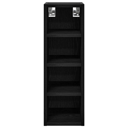vidaXL Hanging Cabinet Black oak 20 x 29.5 x 60 cm Engineered Wood