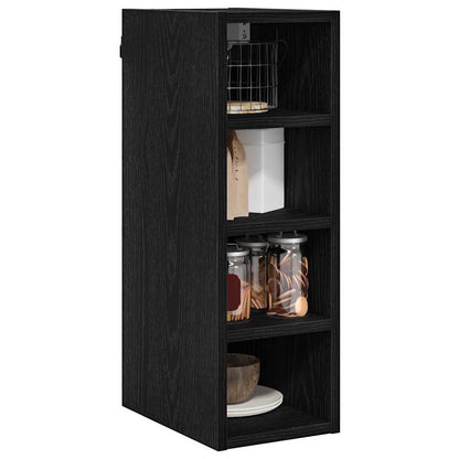 vidaXL Hanging Cabinet Black oak 20 x 29.5 x 60 cm Engineered Wood