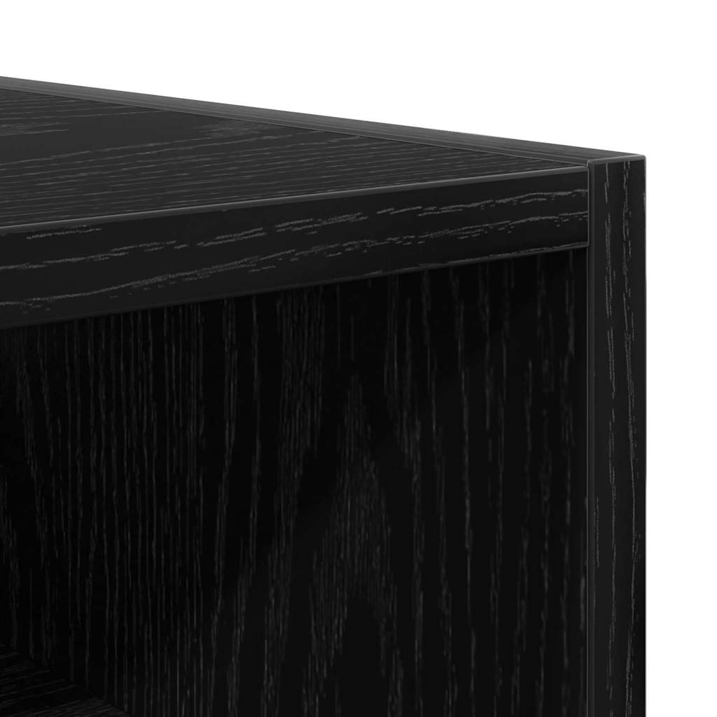 vidaXL Hanging Cabinet Black oak 30 x 29.5 x 60 cm Engineered Wood