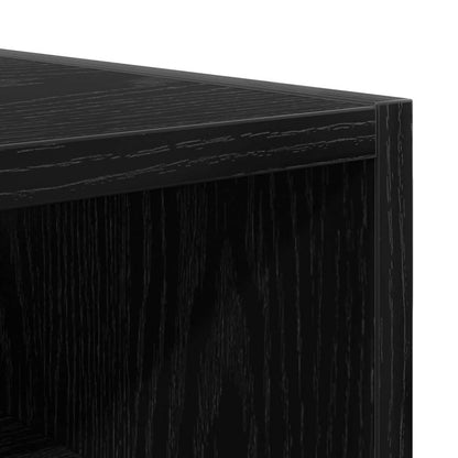 vidaXL Hanging Cabinet Black oak 30 x 29.5 x 60 cm Engineered Wood