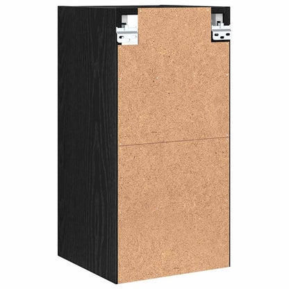 vidaXL Hanging Cabinet Black oak 30 x 29.5 x 60 cm Engineered Wood