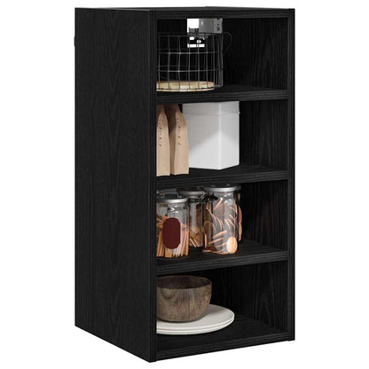 vidaXL Hanging Cabinet Black oak 30 x 29.5 x 60 cm Engineered Wood