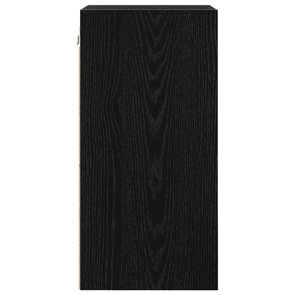 vidaXL Hanging Cabinet Black oak 30 x 29.5 x 60 cm Engineered Wood