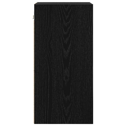 vidaXL Hanging Cabinet Black oak 30 x 29.5 x 60 cm Engineered Wood