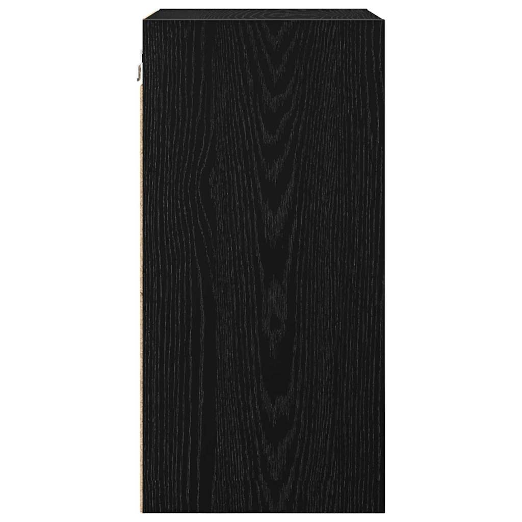 vidaXL Hanging Cabinet Black oak 40 x 29.5 x 60 cm Engineered Wood