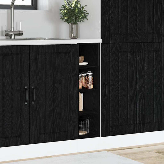 vidaXL Kitchen Base Cabinet Black oak 20 x 44.5 x 81.5 cm