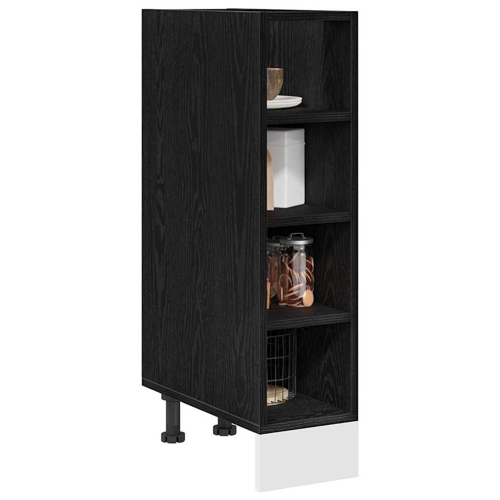 vidaXL Kitchen Base Cabinet Black oak 20 x 44.5 x 81.5 cm