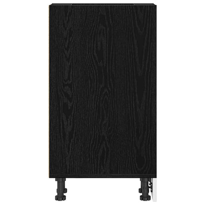 vidaXL Kitchen Base Cabinet with Shelf Black oak 20 x 44.5 x 81.5 cm