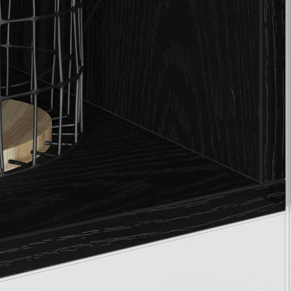 vidaXL Kitchen Base Cabinet Black oak 30 x 44.5 x 81.5 cm