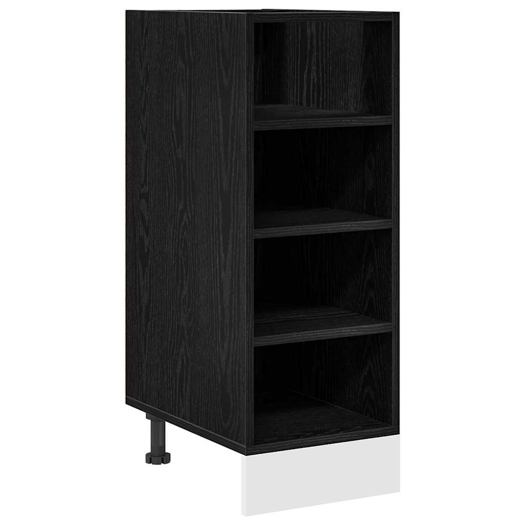 vidaXL Kitchen Base Cabinet Black oak 30 x 44.5 x 81.5 cm