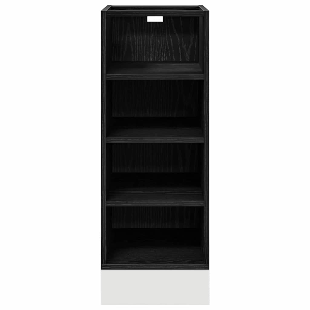 vidaXL Kitchen Base Cabinet Black oak 30 x 44.5 x 81.5 cm