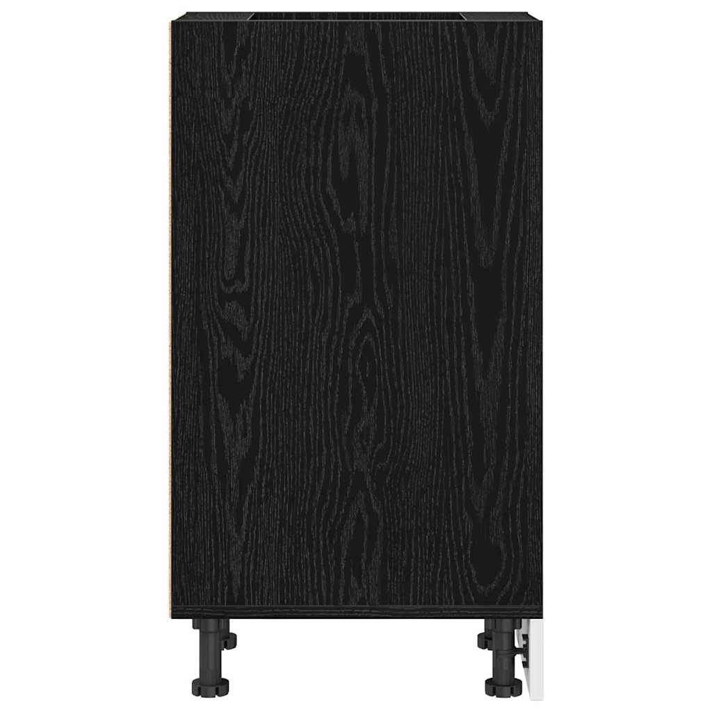 vidaXL Kitchen Base Cabinet Black oak 30 x 44.5 x 81.5 cm