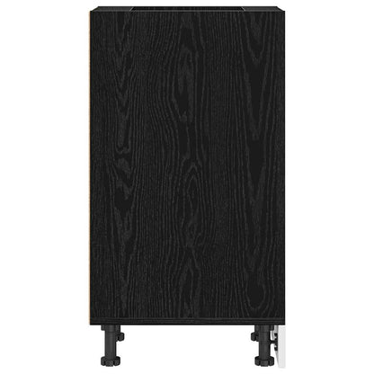 vidaXL Kitchen Base Cabinet Black oak 30 x 44.5 x 81.5 cm