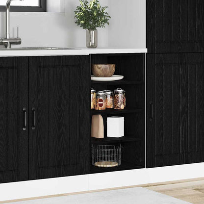 vidaXL Kitchen Base Cabinet Black oak 40 x 44.5 x 81.5 cm