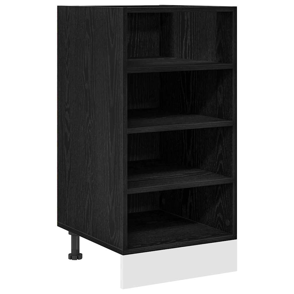 vidaXL Kitchen Base Cabinet Black oak 40 x 44.5 x 81.5 cm