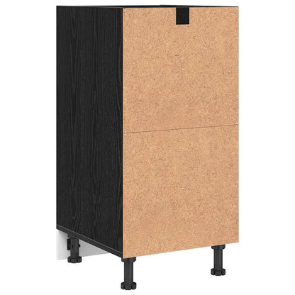vidaXL Kitchen Base Cabinet with Drawer Black oak 40 x 44.5 x 81.5 cm