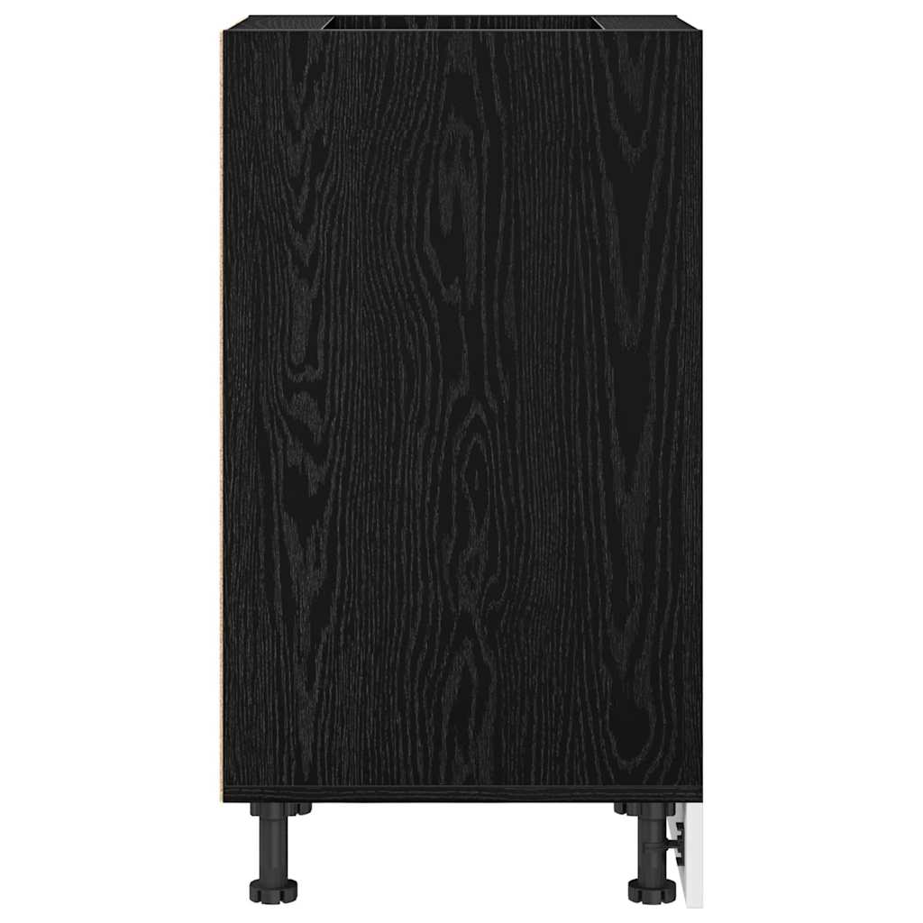vidaXL Kitchen Base Cabinet with Drawer Black oak 40 x 44.5 x 81.5 cm