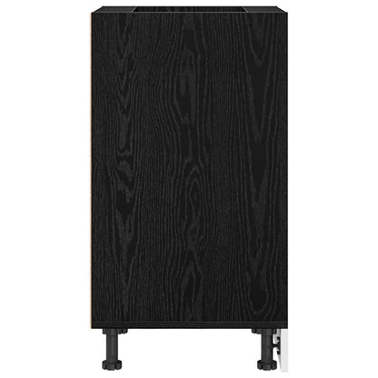 vidaXL Kitchen Base Cabinet with Drawer Black oak 40 x 44.5 x 81.5 cm