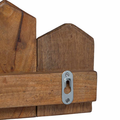 vidaXL Hanger Brown 48 x 8 x 15 cm Solid Mahogany Wood