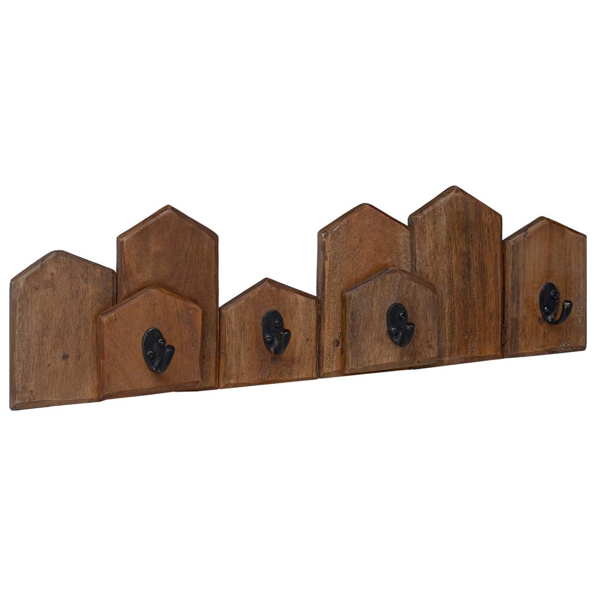 vidaXL Hanger Brown 48 x 8 x 15 cm Solid Mahogany Wood
