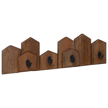 vidaXL Hanger Brown 48 x 8 x 15 cm Solid Mahogany Wood