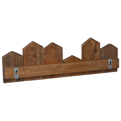 vidaXL Hanger Brown 48 x 8 x 15 cm Solid Mahogany Wood