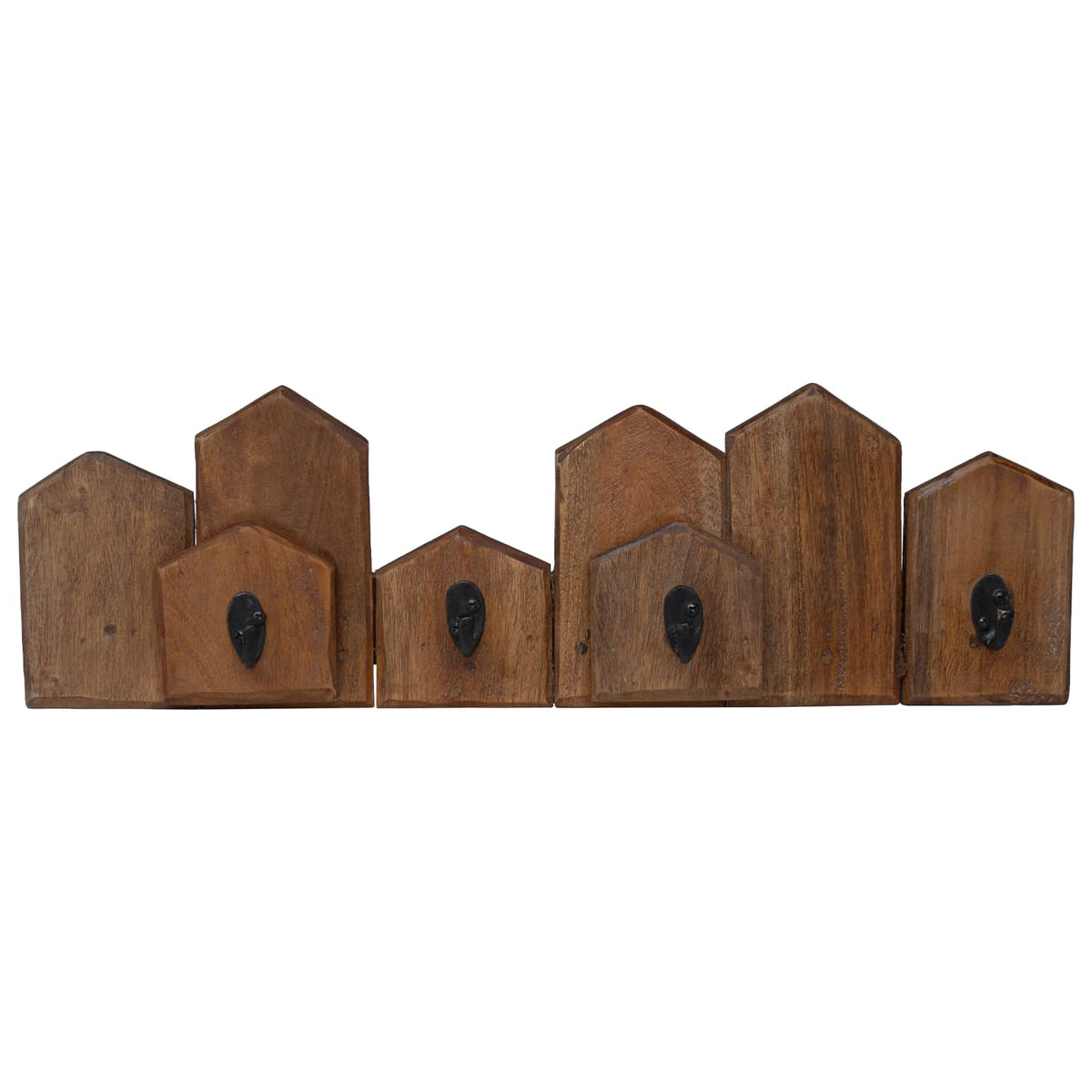 vidaXL Hanger Brown 48 x 8 x 15 cm Solid Mahogany Wood