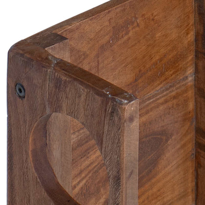 vidaXL Rack Brown 24 x 13 x 54 cm Solid Mahogany Wood
