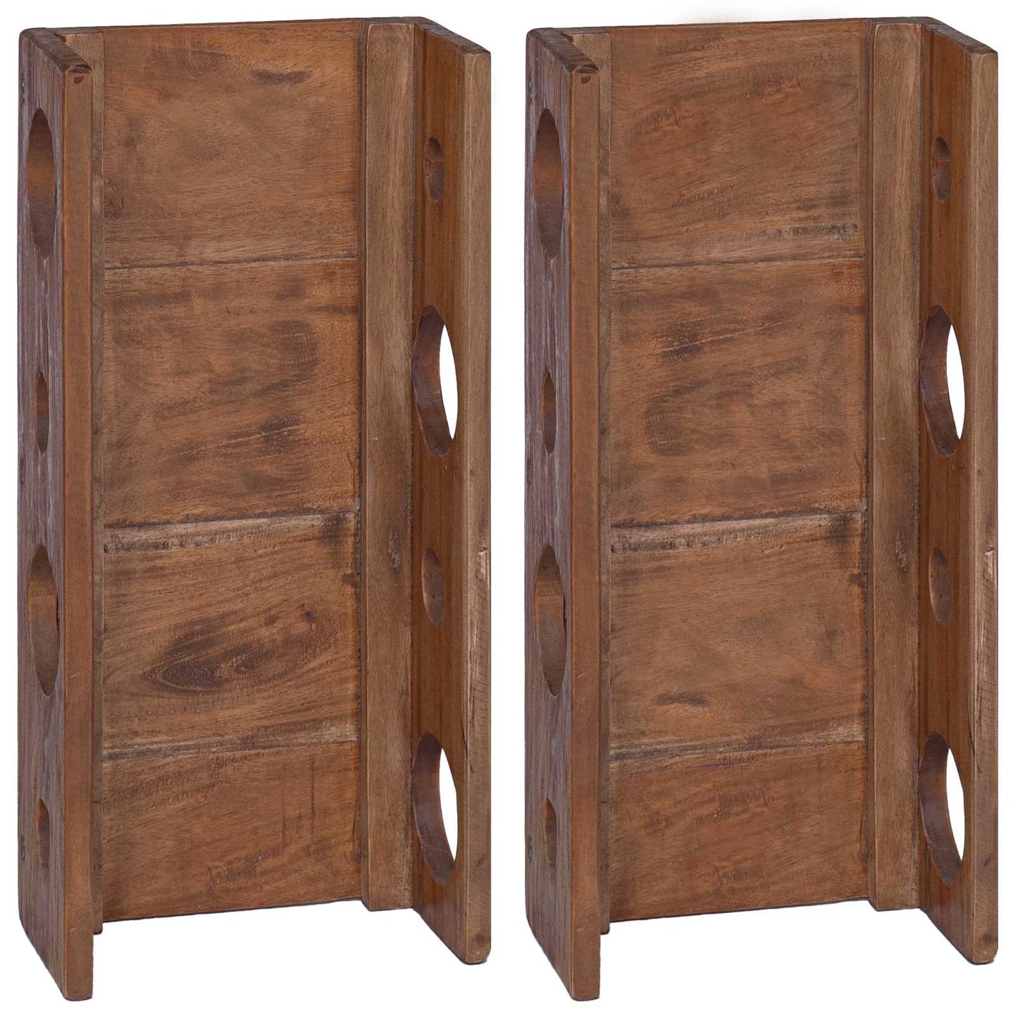 vidaXL Rack Brown 24 x 13 x 54 cm Solid Mahogany Wood