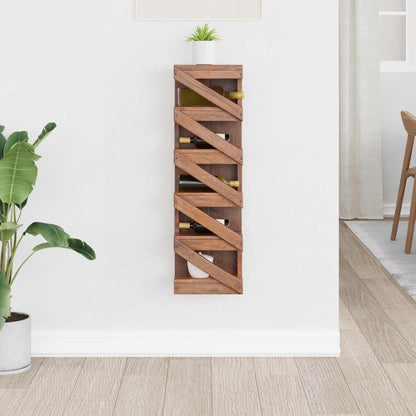 vidaXL Wine Rack Natural 24 x 14 x 80 cm Solid Mahogany Wood
