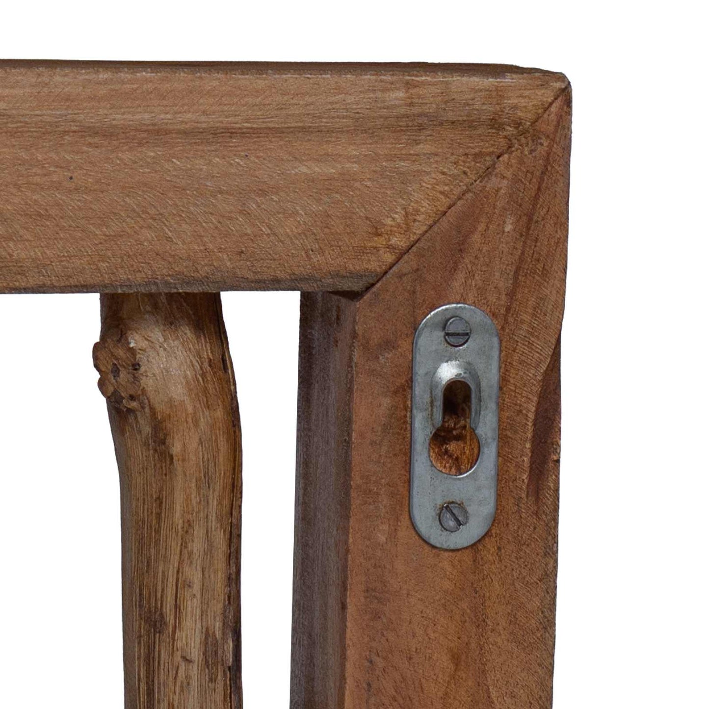 vidaXL Coat Hook Natural 50 x 10 x 25 cm Solid Mahogany Wood
