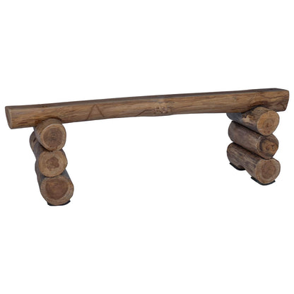 vidaXL Bench Natural 110 x 30 x 34 cm Solid Teak Wood