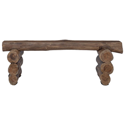 vidaXL Bench Natural 110 x 30 x 34 cm Solid Teak Wood