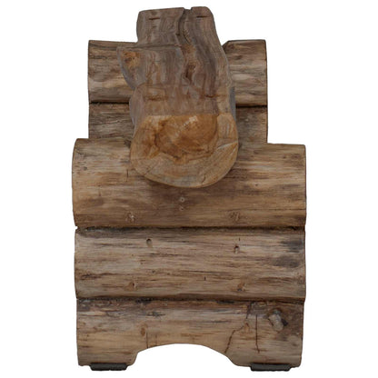 vidaXL Bench Natural 110 x 30 x 34 cm Solid Teak Wood